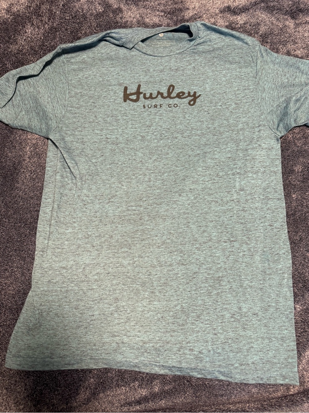 Hurley Kids Heather Teal Short Sleeve Logo Tee
